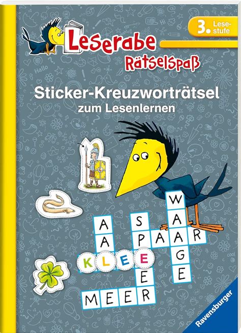 Sticker Kreuzwortr Tsel Zum Lesenlernen Lesestufe Johannsen