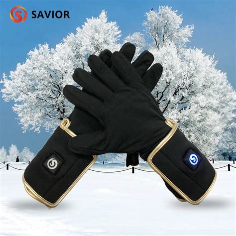 SAVIOR HEAT Outdoor Hunting Electric Warm Heated Gloves Battery Powered For Winter Warmer 3 ...