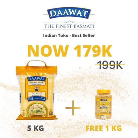 Jual Daawat Golden Basmati Rice Beras Basmati Daawat Golden Packing