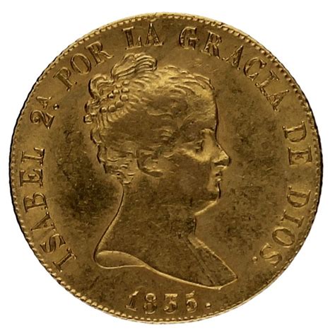 Moneda Isabel Ii Reales Oro Madrid Cr G Andorrano