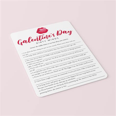 Galentines Day Games Printable Adult Galentine S Day Party Etsy