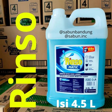 Jual Rinso Matic Profesional Detergent Detergen Cair Khusus Mesin