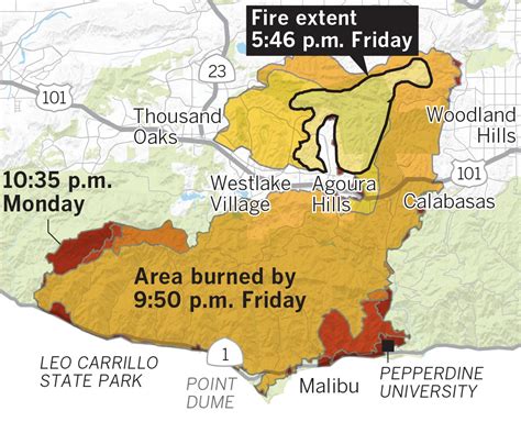 Here’s where the Woolsey fire burned through the hills of Southern ...