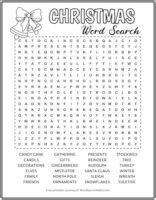 Christmas Printable Word Search Puzzle | Word Search Addict