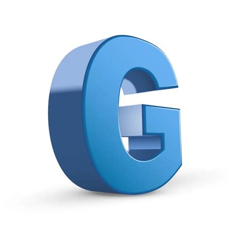 The Letter G In Blue