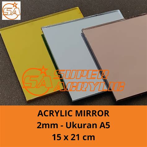 Jual Acrylic Mirror Gold Silver Rose Gold A Mm Akrilik Cermin