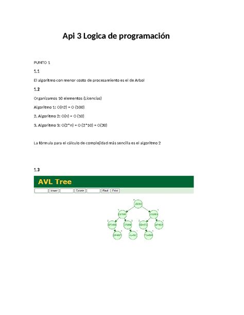 Api 3 Logica de programación El algoritmo con menor costo de