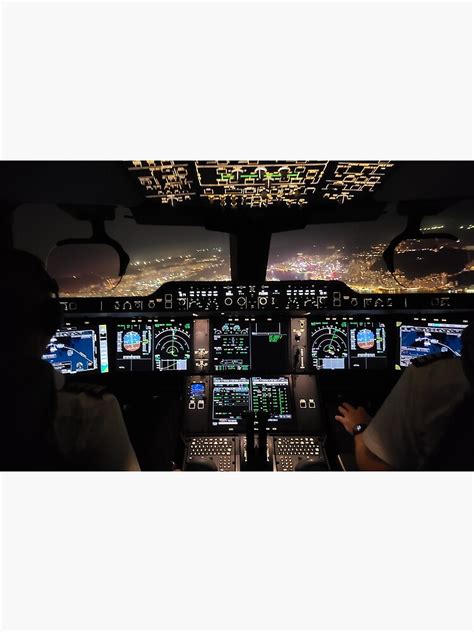 "Airbus A350 -900 Cockpit out of Hong Kong" Poster for Sale by ...