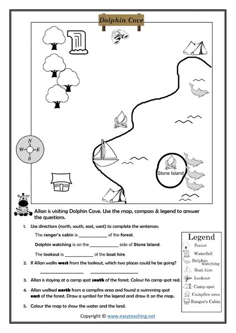 Reading a Map worksheet | Live Worksheets - Worksheets Library