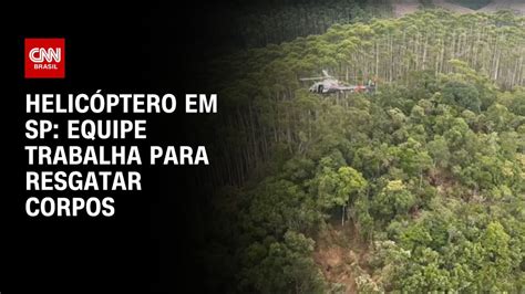 Queda de helicóptero operação para resgatar corpos será retomada hoje