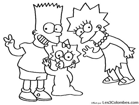 Coloriage Famille Simpsons Coloriage En Ligne Gratuit Pour Enfant