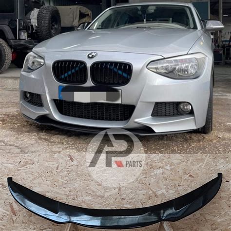 BMW Lip Lamina Frontal F20 F21 Pre LCI Mperformance Preto Brilhante