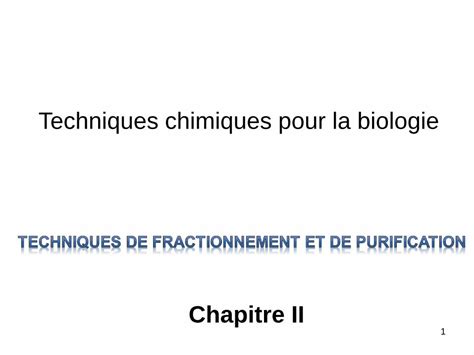 Pdf Techniques Chimiques Pour La Biologie Dokumentips