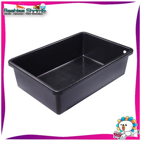 Laguna Pond Rectangular Heavy Duty Black Plastic Basin Kolam Ikan Fish