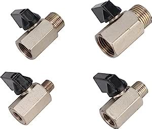 Amazon Techpo Ball Valves Threaded Mini Brass Ball Valve Male To