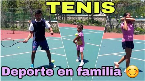 Clases De Tenis Para NiÑos Y Adultos Ejercicios De Tenis En Familia Youtube