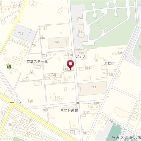 千葉県千葉市若葉区若松町722－1 の地図 Mapfan