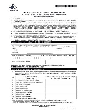 Fillable Online MPF FVC Withdrawal Transfer Form 2016 02 Fax Email