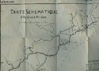 Carte Sch Matique D Hy Res Menton Principales Routes Chemins De