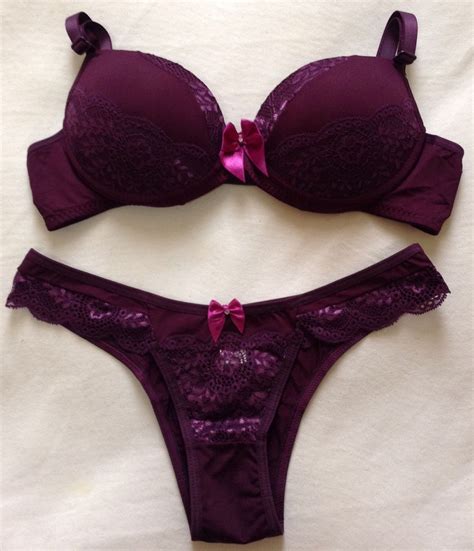 Conjunto Lingerie Bojo Bolha Roxo P Rpura Tamanho G Lingerie Feminina Bwana Nunca Usado