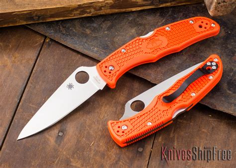 Spyderco Endura 4 Orange Frn Vg 10 C10fpor All Knives Ship Free