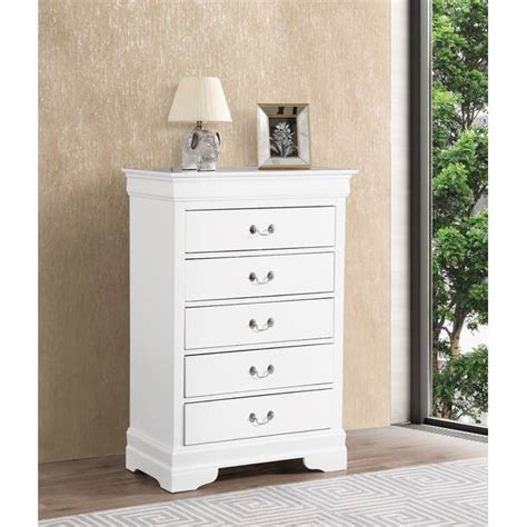 Glory Furniture Louis Phillipe Drawer Lingerie Chest Reviews Wayfair