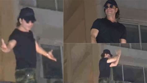 Nothing Makes Me Happier Shah Rukh Khan Greets Fans Outside Mannat