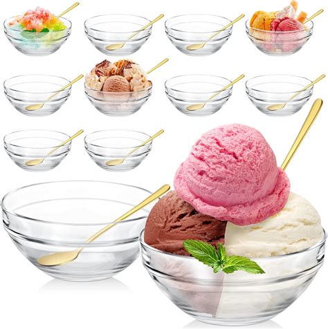 Amazon Sets Oz Small Glass Ice Cream Bowls Dessert Bowls And