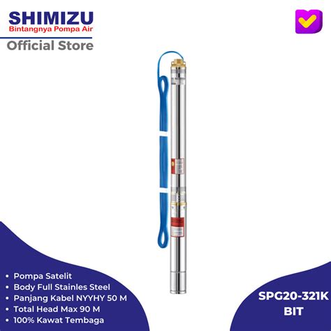 Jual Shimizu Submersible Pump Cable Spg K Bit Shopee Indonesia