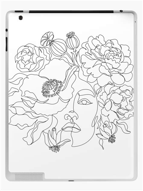 Coque Et Skin Adh Sive Ipad For Sale Avec L Uvre Art Ligne Fleur