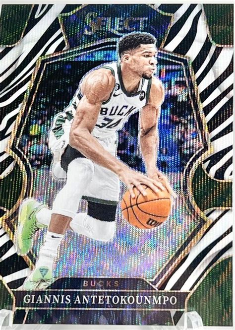 Giannis Antetokounmpo Zebra 161 Prices 2022 Panini Select