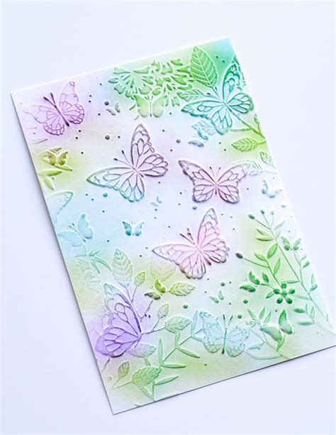 Memory Box 3d Embossing Folder Butterfly Gathering