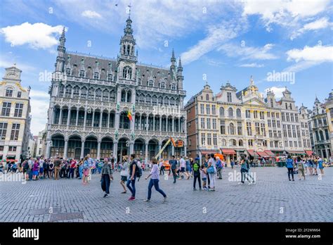 The Beautiful Medieval Town Of Bruge In Belgium Stock Photo Alamy