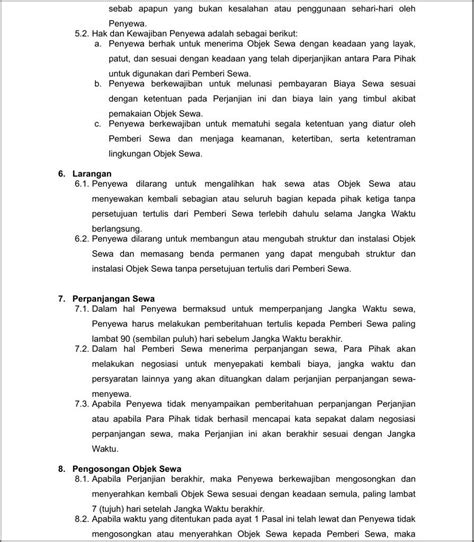 Contoh Surat Perjanjian Sewa Untuk Kantor Bersama Surat Permohonan Desain Contoh Surat