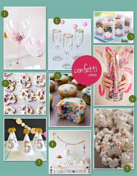 A Confetti Themed Birthday Party Confetti Party Theme Birthday Party