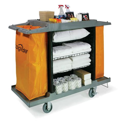 Extra Tall Full Size Housekeeping Cart Hotel Maids Carts Lodgmate