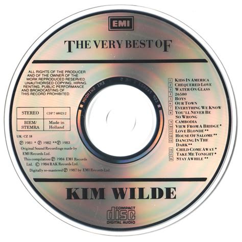 Kim Wilde The Very Best Of Cd Discogs