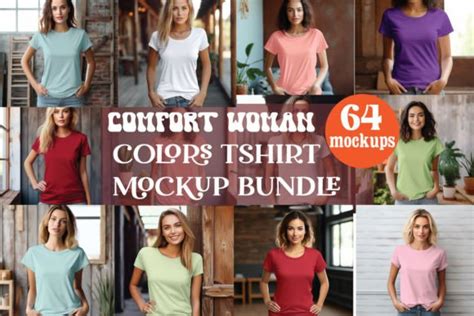 Comfort Colors Tshirt Mockup Bundle Graphic By NowGiftsBoutique