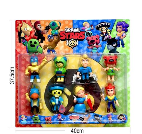 Étoiles De Bagarre Ensemble De Figurines Brawl Stars Jouets 8 Pièces