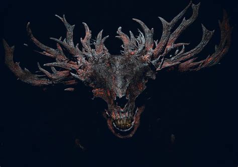 Wendigo Antlers In 2024 Wendigo Creature Concept Art Horror