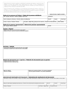 Completable En L Nea Bdv Model D Inst Ncia Gen Rica Ajuntament De