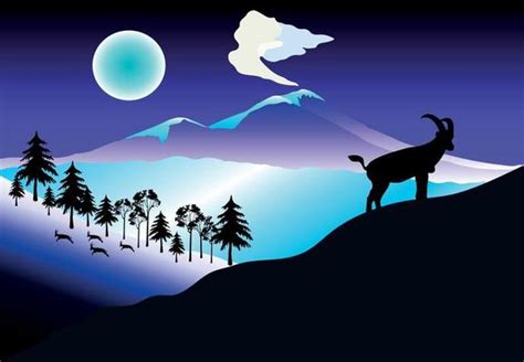 Mountain Goat Vector Art, Icons, and Graphics for Free Download