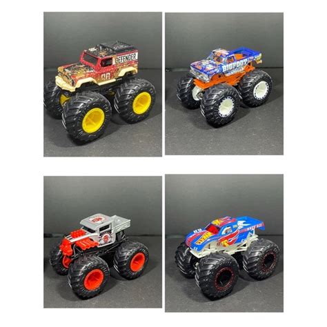 Hot Wheels Monster Truck บกฟต ลอยาง ขนาด 1 64 3 Shopee Thailand