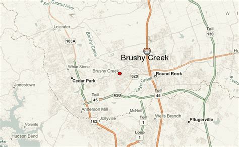 Brushy Creek Campground Map