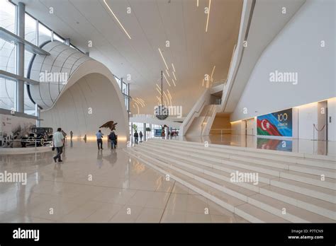 Interior view of The Heydar Aliyev Center,Baku,Azerbaijan Stock Photo ...