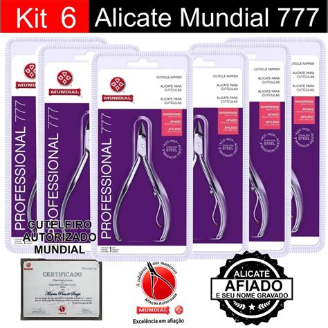 Kit Alicate Mundial Amolado E O Nome Gravado Shopee Brasil