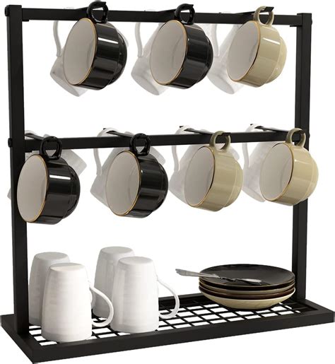 Oropy Coffee Mug Holder Stand Tier Countertop Mug Tree Holder Rack