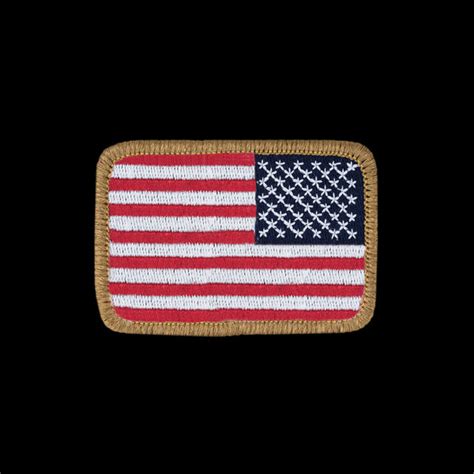 Us Flag Reversed Patch Triple Aught Design