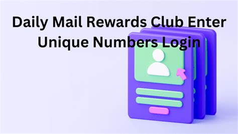 Daily Mail Rewards Club Enter Unique Numbers Login – One Tribe Festival