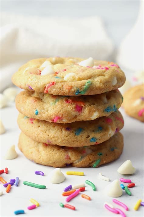 Birthday Cake Shortbread Cookie Bites - The Toasty Kitchen